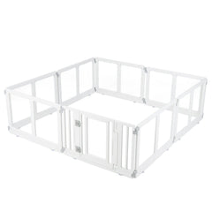 Clear Plastic Dog Playpen with Secure Locking Door-8 Panel