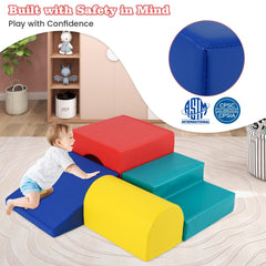 Climb and Crawl Foam Block Play Set for Infant Baby-Red