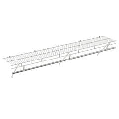 Closet Shelves Wall Mounted with Hanging Rod for Laundry Room