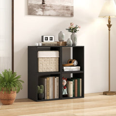 Cube Storage Organizer Set of 2 for Living Room Bedroom Study-Black