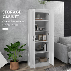 69" Tall Pantry Cabinet with Adjustable Shelves, Modern Kitchen Pantry Cabinet with Soft Close Doors, Black