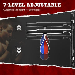 Wall Mounted Speed Bag Platform, Height Adjustable Punching Bag Training Kit