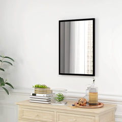 22" x 30" Bathroom Mirror for Wall, Rectangular Mirror for Living Room, Bedroom, Entryway, Black
