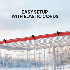 Hockey Net, Easy Set Up Hockey Goal with Steel Frame, PE Mesh, Outdoor Hockey Training Equipment for Garden, Backyard