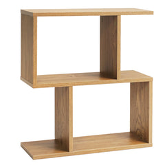 Decorative Storage Shelf Featuring Open Layout and Non-Slip Foot Pads Room Separator-Natural