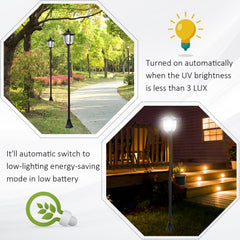 Solar Torch Lights Outdoor Garden Lighting 6 LED Water-Resist Auto On/Off 6 Hours