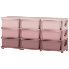3 Tier Kids Toy Organizer and Storage Bins with 6 Plastic Drawers, Blue