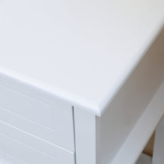 Modern Sofa Side Table, Accent End Table with Drawers and Storage Shelf, Nightstand for Bedroom Living Room, Black