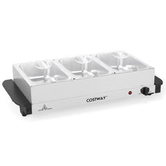 Electric Buffet Server Food Warmer with 3 Removable Trays