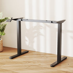 Electric Standing Desk Frame Height Adjustable Computer Desk Base with LED Display-Black