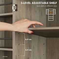 72" Kitchen Pantry Cabinet, Farmhouse Storage Cabinet with 4 Doors, Drawer, 8 Door Shelves and Adjustable Shelf, Black