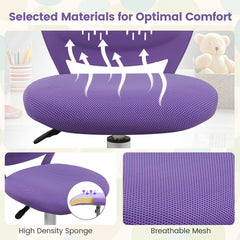 Ergonomic Children Study Chair with Adjustable Height-Purple