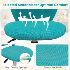 Ergonomic Children Study Chair with Adjustable Height-Turquoise