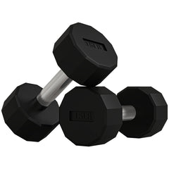 2 x 10lbs Dumbbells Set with Non-Slip Grip, Rubber Covered Weights for Men Women Home Gym Workout