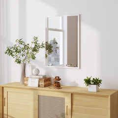 22" x 30" Bathroom Mirror for Wall, Rectangular Mirror for Living Room, Bedroom, Entryway, Black