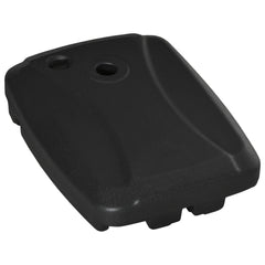 Cantilever Offset Umbrella Base Portable Square Parasol Weights with Wheels, Water and Sand Filled, Up to 165 lbs, Black