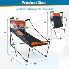 Foldable Basketball Arcade Game with 8 Exciting Playing Modes [Best Seller in the US]