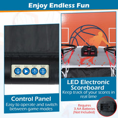 Foldable Basketball Arcade Game with 8 Exciting Playing Modes [Best Seller in the US]
