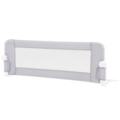 Foldable Bed Rail Swing Down Baby Bed Guard Rail-Light Gray