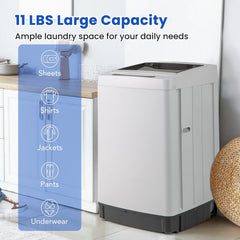 Full-Automatic Washing Machine Washer and Spin Combo-Grey