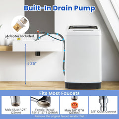 Full-Automatic Washing Machine Washer and Spin Combo-White