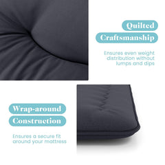 Futon Mattress with Washable Cover and Foldable Mat-Full Size