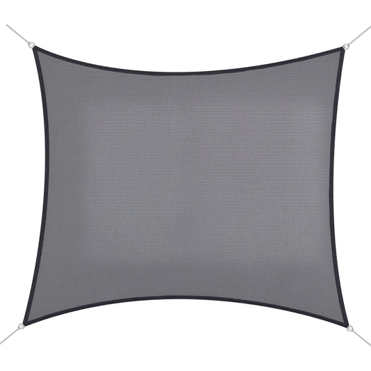 10ft x10ft Square Canopy Sun Sail Shade Garden Cover UV Protector Outdoor Patio Lawn Shelter with Carrying Bag Grey