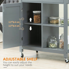 Rolling Kitchen Cart with Wood Top and Drawer, Kitchen Island on Wheels for Dining Room, Black | Canada
