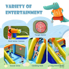 Giant Soccer Themed Inflatable Water Park with 180 in Field and 735W Blower