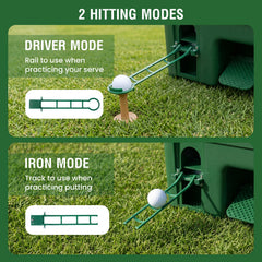Golf Ball Dispenser 6-Club Holder & 50-Ball Capacity for Beginner Advanced Golfer