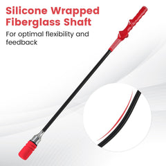 Golf Swing Trainer Click Stick Swing Training Aid for Speed Flexibility Balance-Red