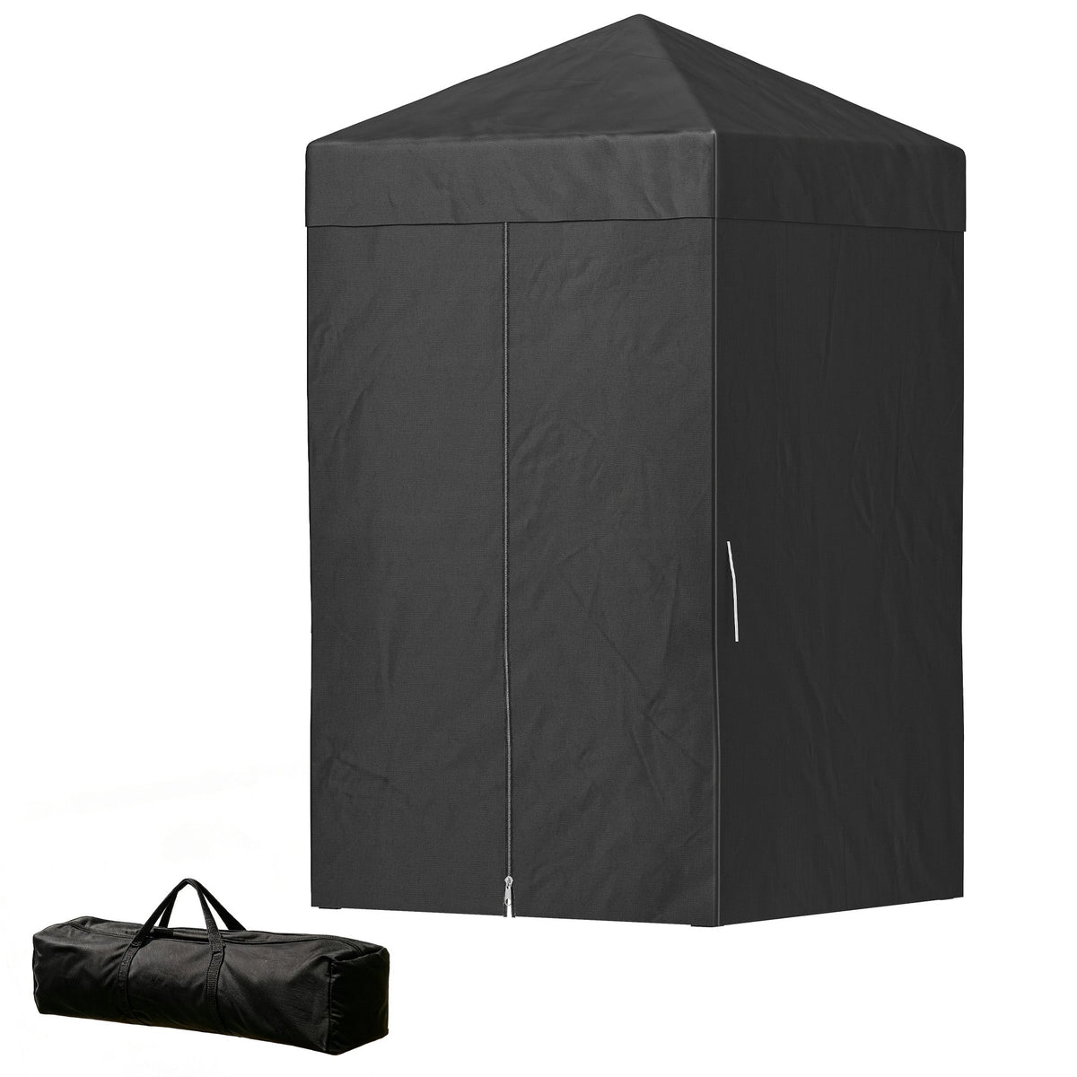 4 x 4 ft Compact Pop Up Canopy Tent, UPF 50+ Changing Room, Portable Instant Privacy Canopy with Mesh Window, Black
