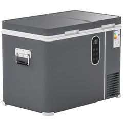 12 Volt Car Refrigerator, Dual Zone 48 QT Car Fridge with App Control, 12/24V DC and 100-240V AC