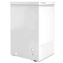 Mini Freezer, 3.5 Cu.Ft Chest Freezer with 5-Setting Adjustable Thermostat, Wire Basket, Quiet Operation, White
