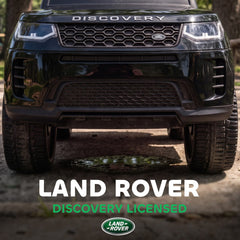 Land Rover Discovery Licensed 2-in-1 Ride On Push Car with Removable Parent Handle, Under-Seat Storage, Black