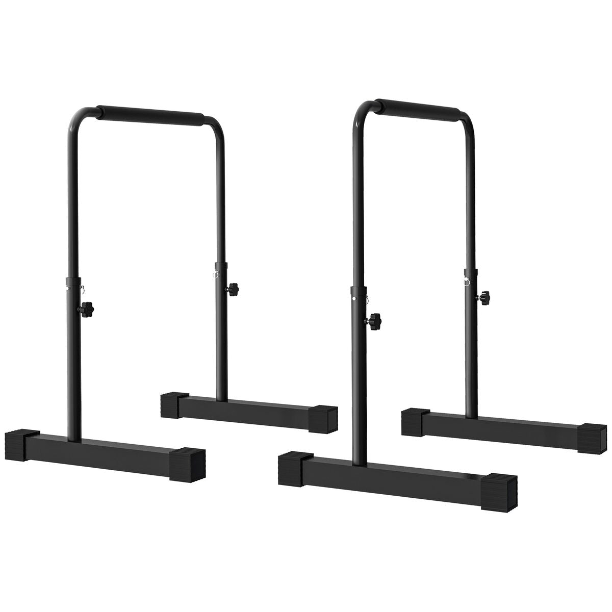 Push Up Bars, Adjustable Dip Station Parallel Bars with 4 Height Levels for Home Gym Fitness Workout