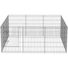 30inch Foldable Metal Exercise Pet Playpen Yard Dog Puppy Kennel Cage 12 Panel