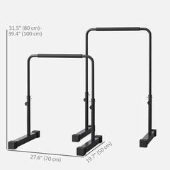 Push Up Bars, Adjustable Dip Station Parallel Bars with 4 Height Levels for Home Gym Fitness Workout