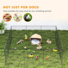 24inch Foldable Metal Exercise Pet Playpen Yard Dog Puppy Kennel Cage 12 Panels