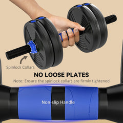 Adjustable Dumbbell Set, 3 in 1 Weights Dumbbells Set for Home Gym, 33lb Free Weights with Connector and Non-Slip Grip