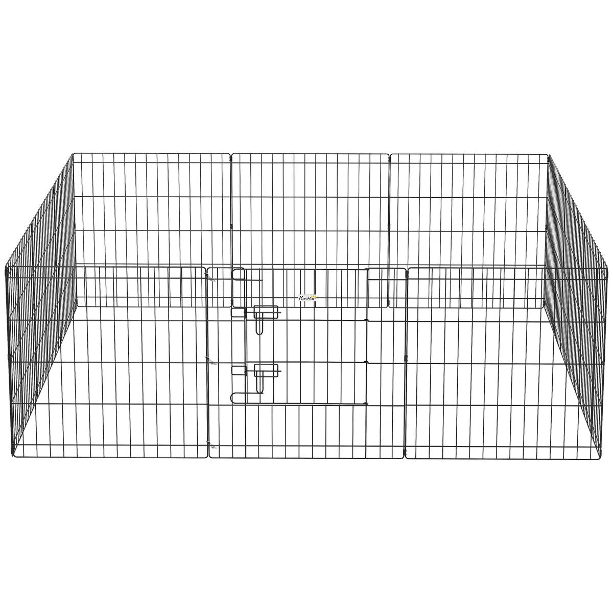 24inch Foldable Metal Exercise Pet Playpen Yard Dog Puppy Kennel Cage 12 Panels