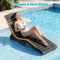 In Pool Lounge Chair in Dark Gray HDPE for Sun Shelves, 450 lb Capacity