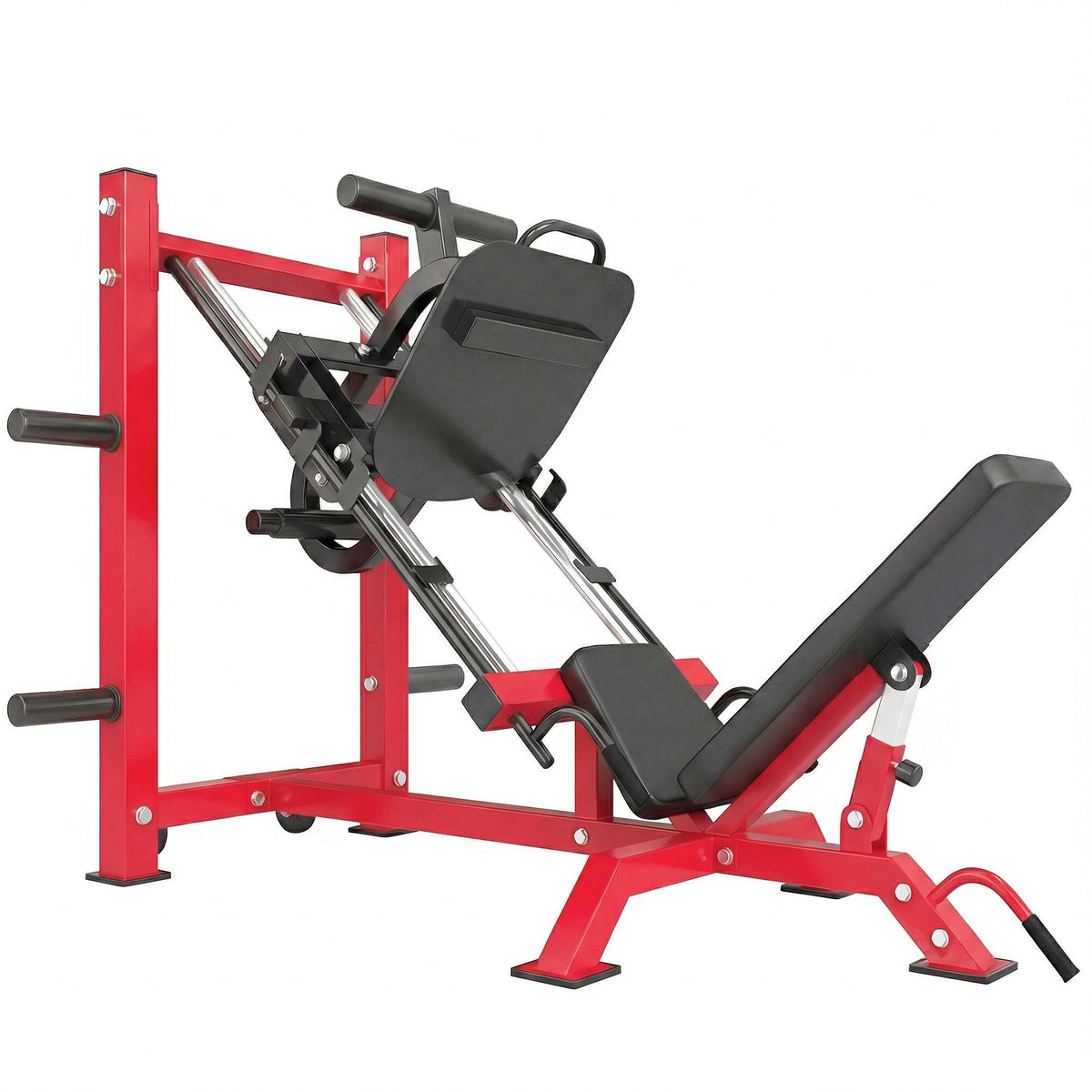Leg Press Machine with Wheels and Calf Block, Adjustable Squat Machine for Home Gym, 1000 lbs Capacity