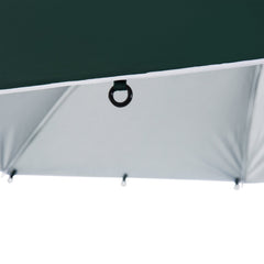 7.5FT 2-in-1 Umbrella Shelter with Carry Bag, Beach Sport Umbrella with Silver Coated UPF50+ UV Protection Dark Green