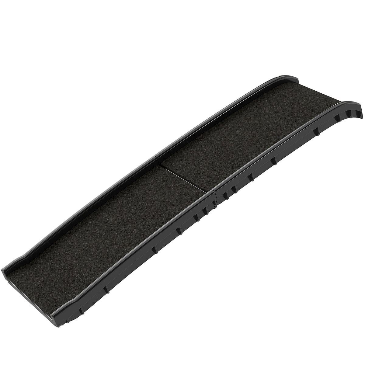 61 Inches Folding Pet Ramp with Frosted Surface, Raised Side Rails, for Cars, SUVs