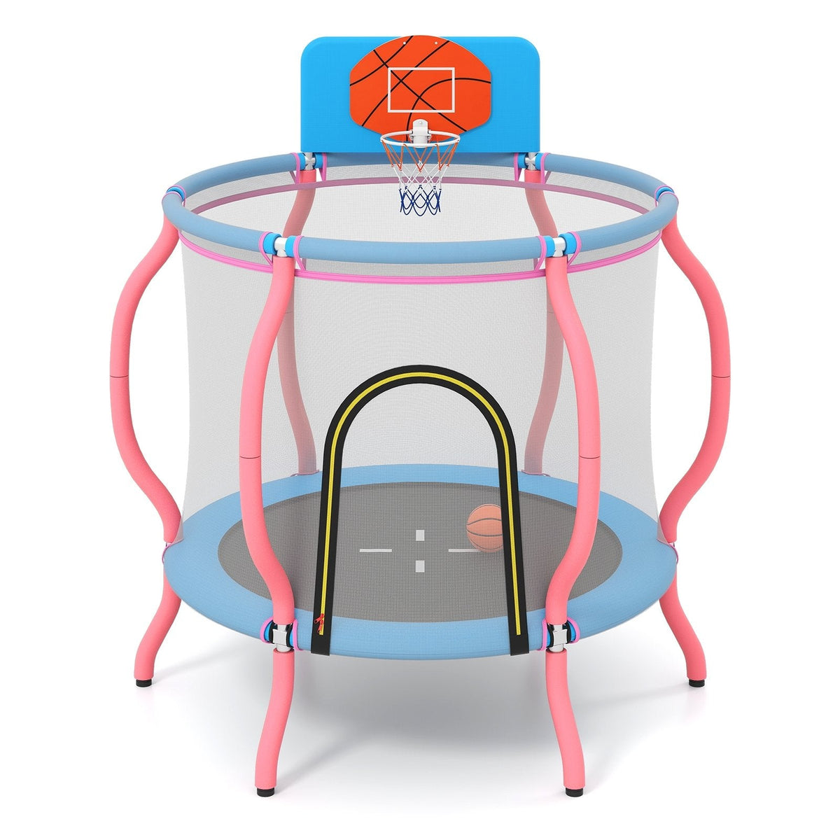 Kids Trampoline Indoor & Outdoor Pumpkin Trampoline-Pink