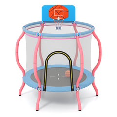 Kids Trampoline Indoor & Outdoor Pumpkin Trampoline-Pink