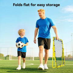 Volleyball Rebounder Net Football Training Aid Kickback Target Play Red
