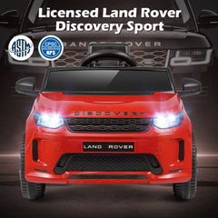 12V Licensed Land Rover Kids Ride On Car with Soft Start and Four Surface Range, Red