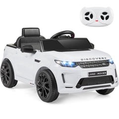 12V Licensed Land Rover Kids Ride On Car with 12.5 Inch Seat and One Button Start, White